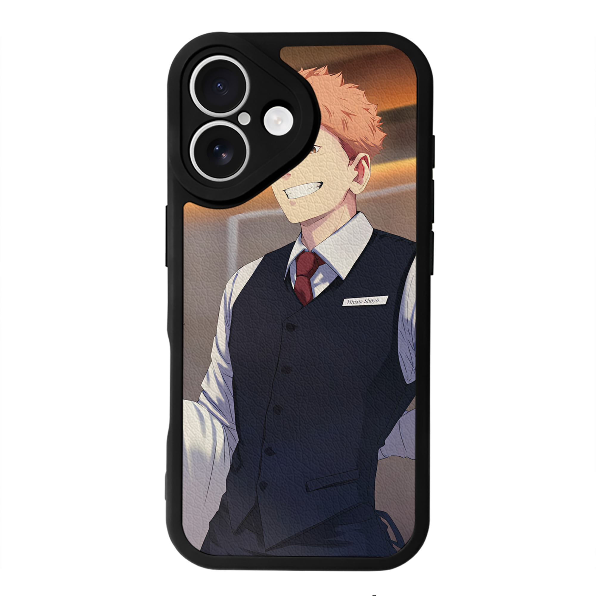 （画像用） ハイキュー!! Haikyu!! 【iPhone 16シリーズ対応】シリコンスマホケース（レザー調） 材質：シリコン